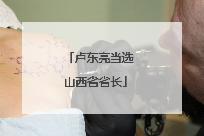 卢东亮当选山西省省长