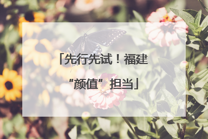 先行先试！福建“颜值”担当