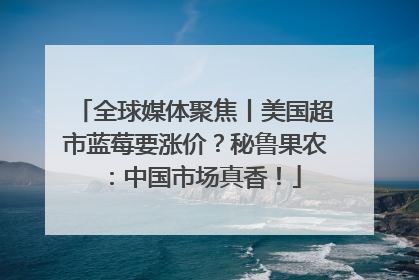 全球媒体聚焦丨美国超市蓝莓要涨价？秘鲁果农：中国市场真香！