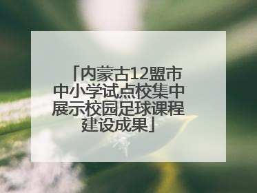 内蒙古12盟市中小学试点校集中展示校园足球课程建设成果