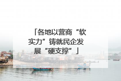 各地以营商“软实力”铸就民企发展“硬支撑”