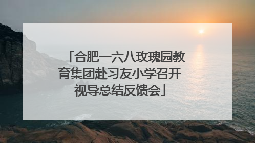 合肥一六八玫瑰园教育集团赴习友小学召开视导总结反馈会