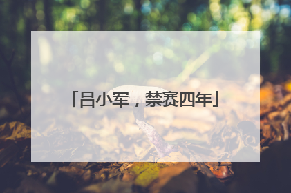 吕小军，禁赛四年