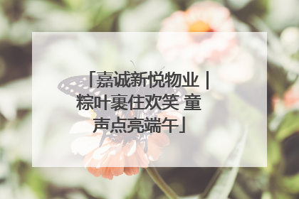 嘉诚新悦物业｜粽叶裹住欢笑 童声点亮端午