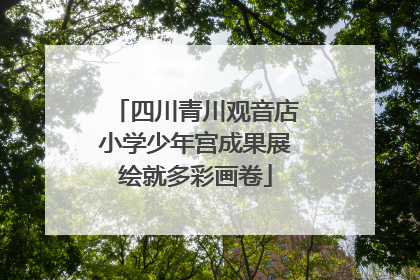 四川青川观音店小学少年宫成果展绘就多彩画卷