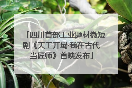 四川首部工业题材微短剧《天工开蜀·我在古代当匠师》首映发布