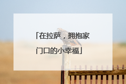 在拉萨，拥抱家门口的小幸福