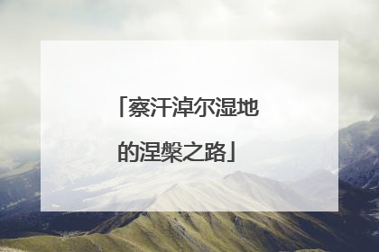 察汗淖尔湿地的涅槃之路