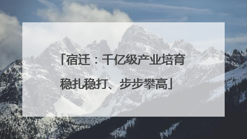 宿迁：千亿级产业培育稳扎稳打、步步攀高