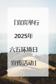 宜宾举行2025年六五环境日宣传活动