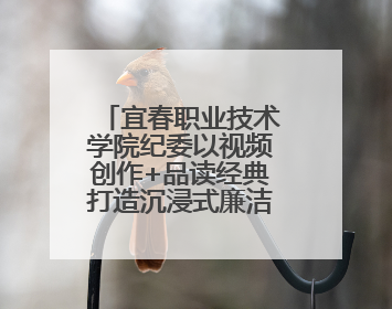 宜春职业技术学院纪委以视频创作+品读经典打造沉浸式廉洁教育课堂