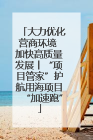 大力优化营商环境 加快高质量发展丨“项目管家”护航用海项目“加速跑”