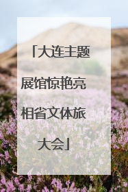 大连主题展馆惊艳亮相省文体旅大会