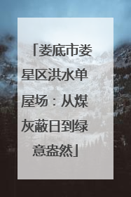 娄底市娄星区洪水单屋场：从煤灰蔽日到绿意盎然