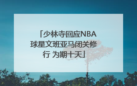 少林寺回应NBA球星文班亚马闭关修行 为期十天