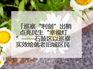 巡察“利剑”出鞘 点亮民生“幸福灯”——石鼓区以巡察实效绘就老旧城区民生新图景