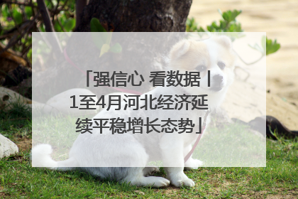 强信心 看数据丨1至4月河北经济延续平稳增长态势