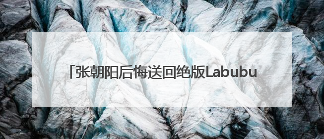 张朝阳后悔送回绝版Labubu，胡润称没想到能拍到108万