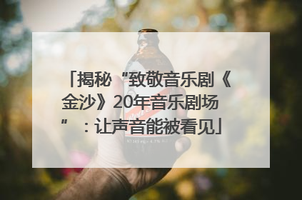 揭秘“致敬音乐剧《金沙》20年音乐剧场”：让声音能被看见