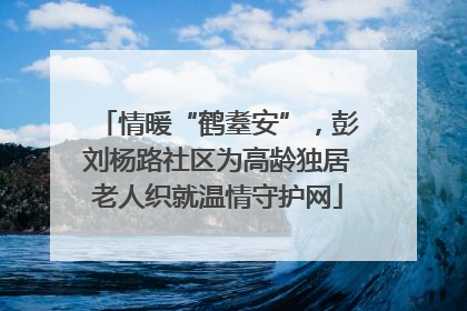 情暖“鹤耋安”，彭刘杨路社区为高龄独居老人织就温情守护网