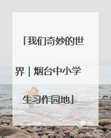 我们奇妙的世界｜烟台中小学生习作园地
