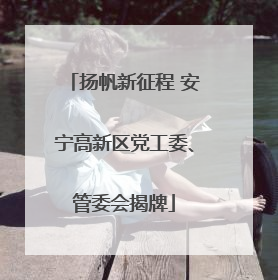 扬帆新征程 安宁高新区党工委、管委会揭牌