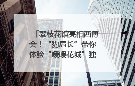 攀枝花馆亮相西博会！“豹局长”带你体验“暖暖花城”独特魅力｜西博视界