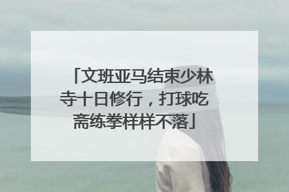 文班亚马结束少林寺十日修行，打球吃斋练拳样样不落