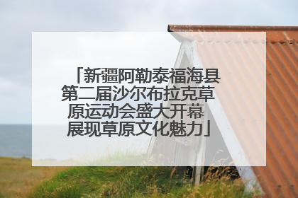 新疆阿勒泰福海县第二届沙尔布拉克草原运动会盛大开幕 展现草原文化魅力