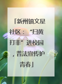 新州镇文星社区：“扫黄打非”进校园，普法宣传护青春