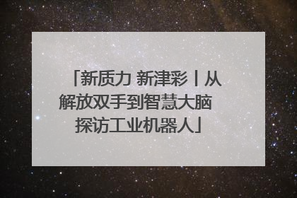 新质力 新津彩丨从解放双手到智慧大脑 探访工业机器人