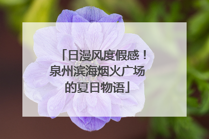 日漫风度假感！泉州滨海烟火广场的夏日物语