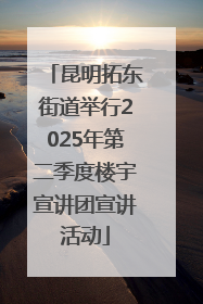 昆明拓东街道举行2025年第二季度楼宇宣讲团宣讲活动