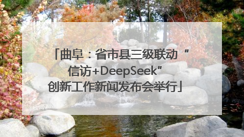 曲阜：省市县三级联动“信访+DeepSeek”创新工作新闻发布会举行