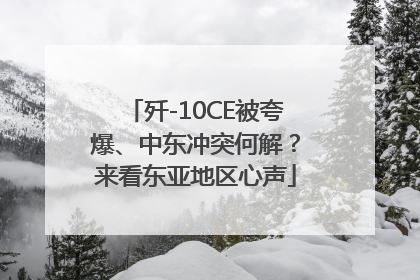 歼-10CE被夸爆、中东冲突何解？来看东亚地区心声