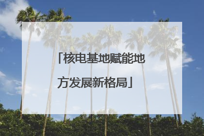 核电基地赋能地方发展新格局