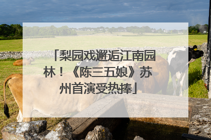 梨园戏邂逅江南园林！《陈三五娘》苏州首演受热捧