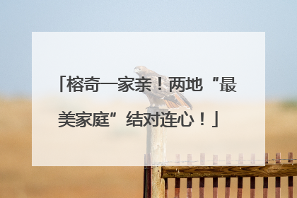 榕奇一家亲！两地“最美家庭”结对连心！