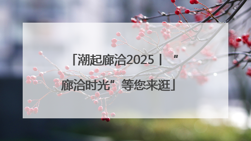 潮起廊洽2025丨“廊洽时光”等您来逛