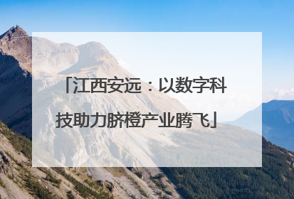 江西安远：以数字科技助力脐橙产业腾飞