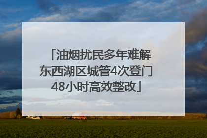 油烟扰民多年难解 东西湖区城管4次登门48小时高效整改