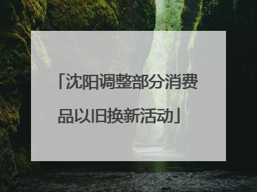 沈阳调整部分消费品以旧换新活动