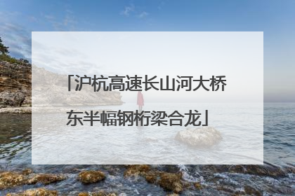 沪杭高速长山河大桥东半幅钢桁梁合龙
