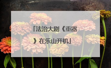 法治大剧《重器》在乐山开机