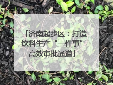 济南起步区：打造饮料生产“一件事”高效审批通道