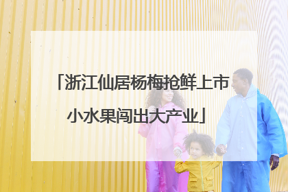 浙江仙居杨梅抢鲜上市 小水果闯出大产业