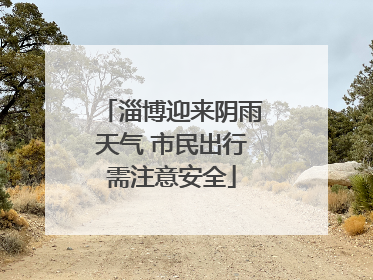 淄博迎来阴雨天气 市民出行需注意安全