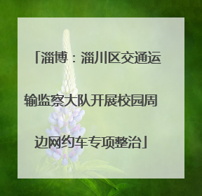 淄博：淄川区交通运输监察大队开展校园周边网约车专项整治