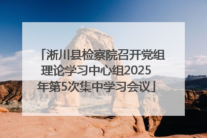 淅川县检察院召开党组理论学习中心组2025年第5次集中学习会议