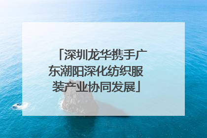 深圳龙华携手广东潮阳深化纺织服装产业协同发展